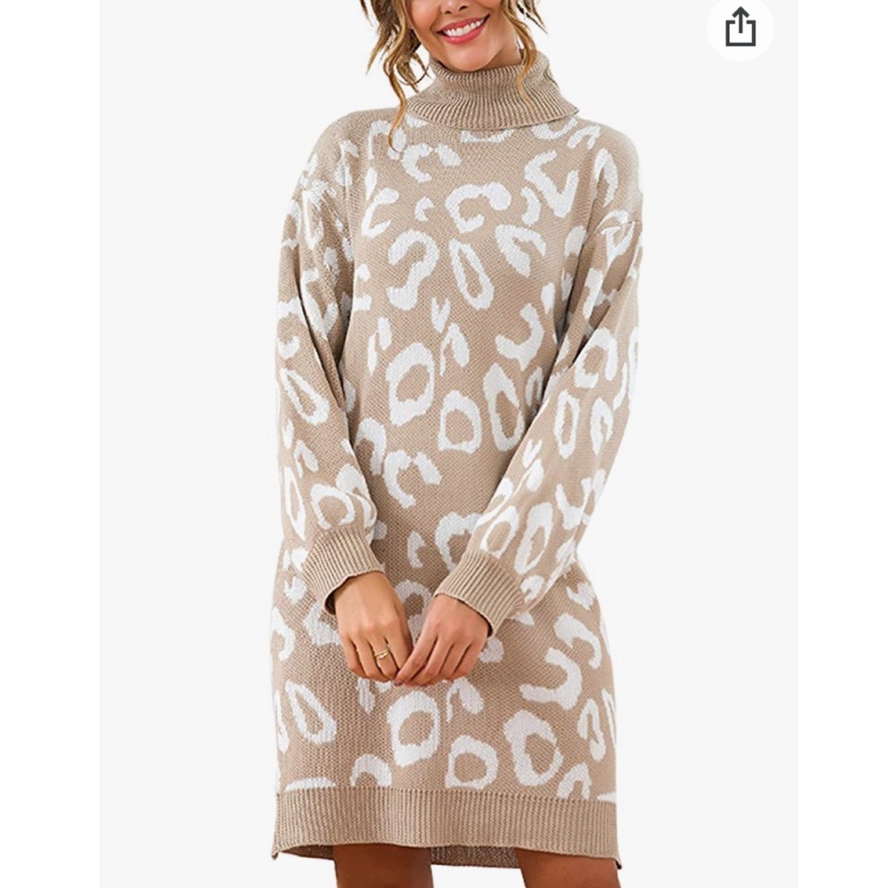 Leopard Sweater Dress